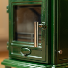 Emerald Green Enamel - Ecosy+ Rock Compact - Defra Approved - Eco Design Ready - Multi-Fuel Stove - Cast Iron